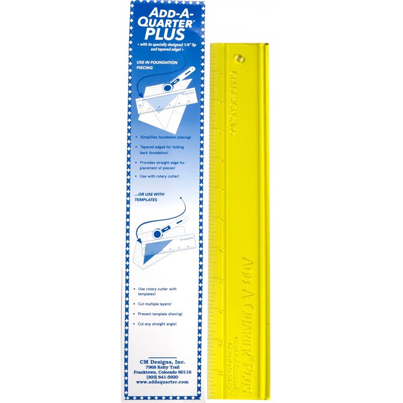 Add A-Quarter Ruler 12in Plus 