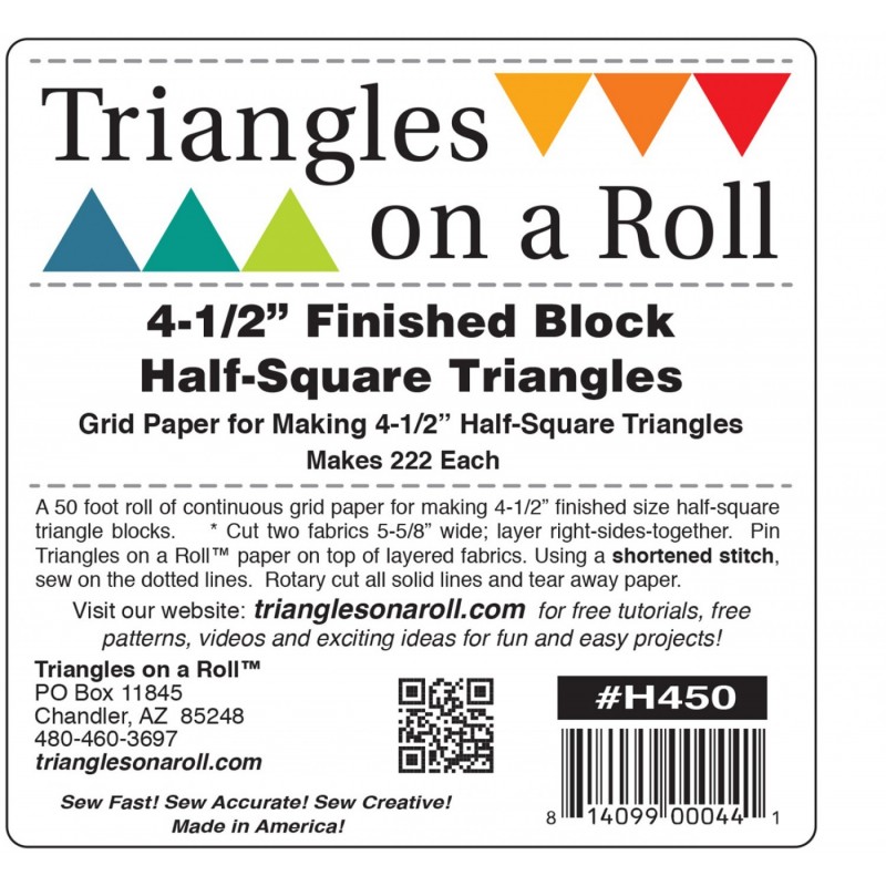 Triangles on a Roll 4.5 in Half Square TRIANGLES ON A ROLL - 1