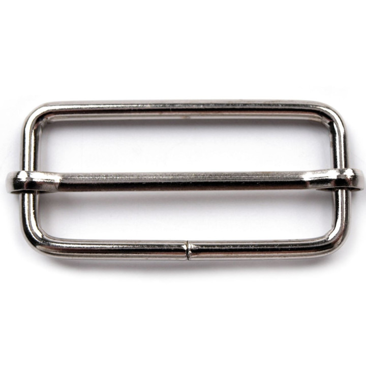 Posunovač na popruhy 17x39mm nikl  - 1