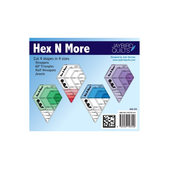 Pravítko na patchwork  Hex N More Ruler Jaybird Quilts - 9