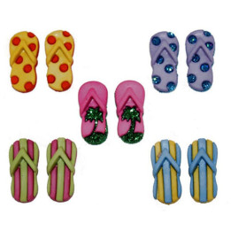 Plastové knoflíčky - Fab Flops  - 1