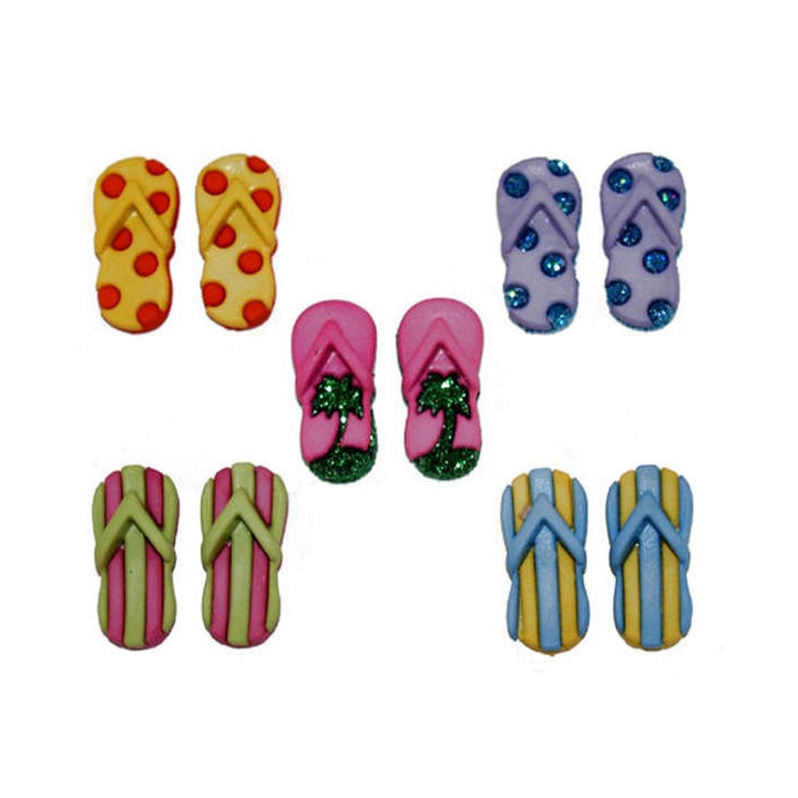 Plastové knoflíčky - Fab Flops  - 1