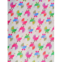 Bavlněná látka T0105-White Stroller Toss Fabri-quilt - 1