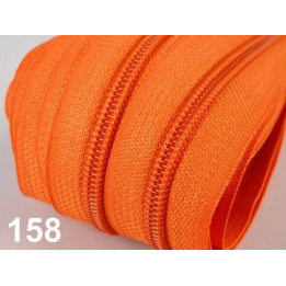 Zip spirálový 5mm metráž POL- oranžová  - 1