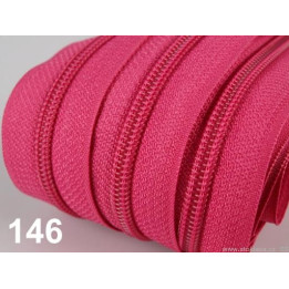 Zip spirálový 5mm metráž POL - růžová  - 1