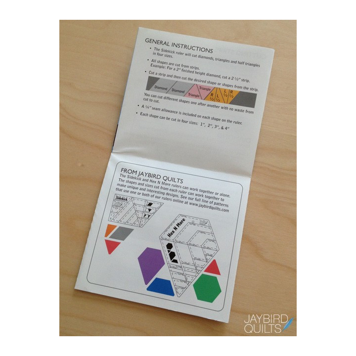 Pravítko na patchwork Sidekick Ruler Jaybird Quilts - 2