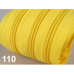Zip spirálový 5mm metráž POL- žlutá  - 1