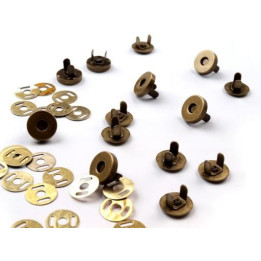 Magnetické zapínání  Ø 18mm - staromosaz  - 1