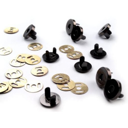 Magnetické zapínání  Ø 18mm - černý nikl  - 1
