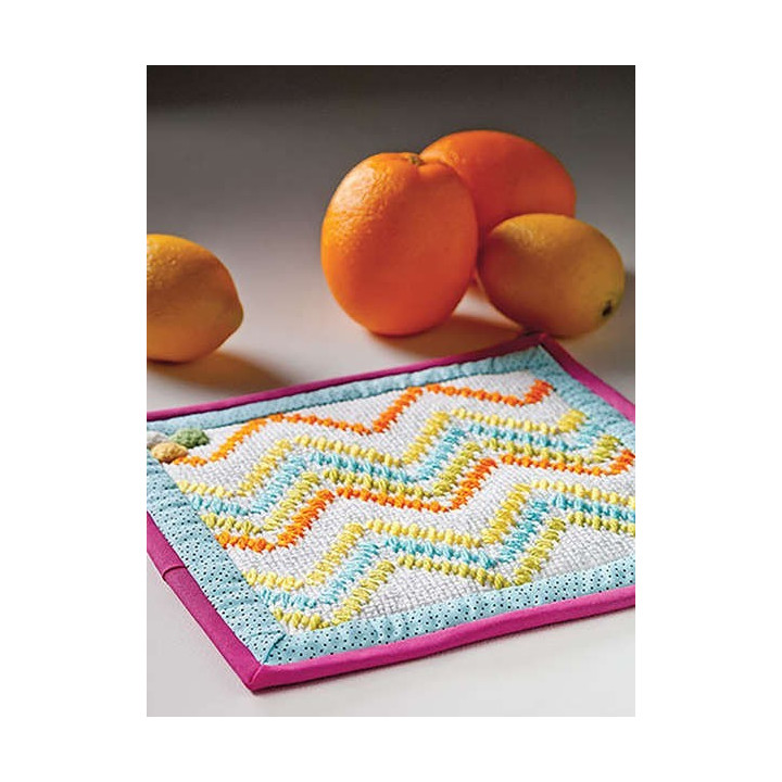 Learn Huck Embroidery on Monk's Cloth   - 5