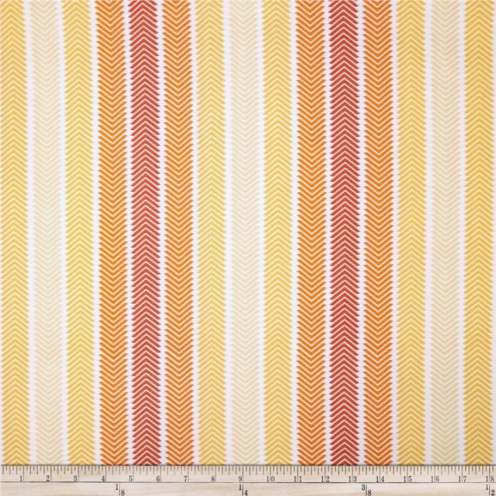 Chamomile Chevron Stripe-bavlněná látka CAMELOT FABRICS - 2