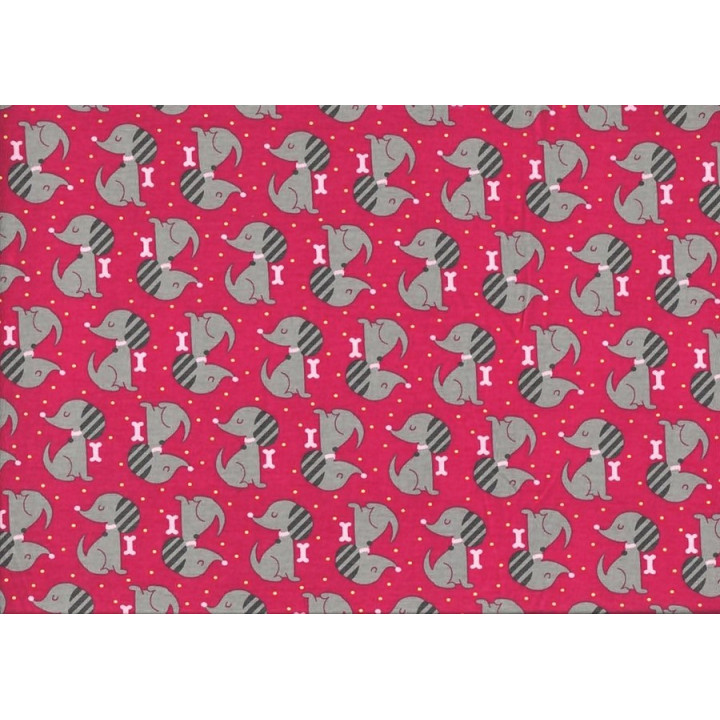 ÚPLET PSÍCI - PINK EVROPSKÉ LÁTKY - 1