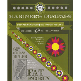 Pravítko RULER AND BOOK FAT ROBIN COMPASS ROBIN RUTH DESIGN - 1