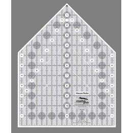 Pravítko na patchwork HOUSE  RULER 9X12,5  inch CREATIVE GRIDS - 1