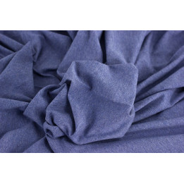 DENIM KOUŘOVĚ MODRÁ-bavlněný úplet EVROPSKÉ LÁTKY - 1