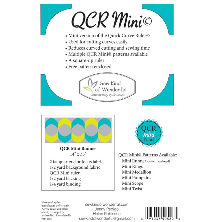 MINI QUICK CURVE RULER Sew Kind of Wonderful - 3