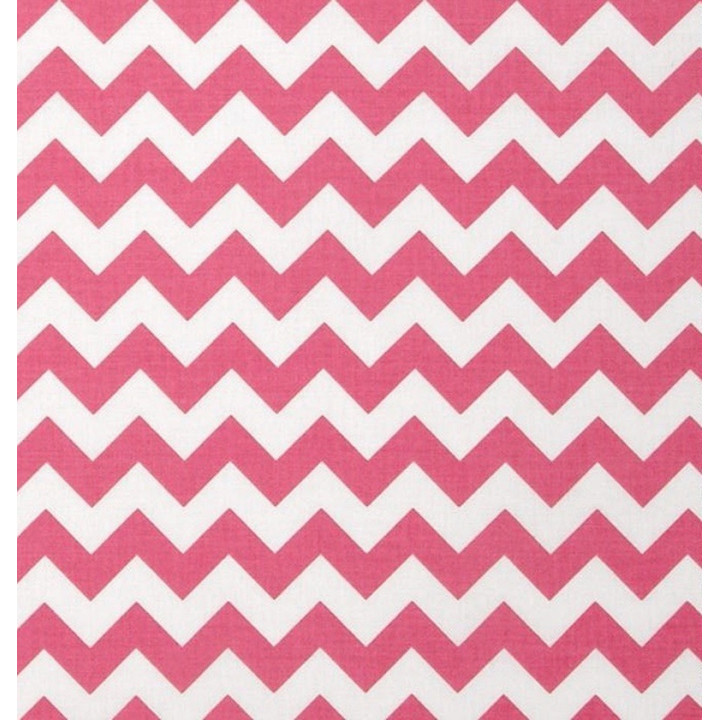 Bavlněná látka T0113 - chevron růžová  - 2