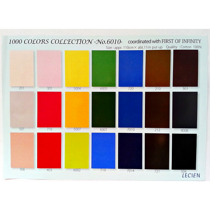 LAYER CAKE 1000 Color Solids - First of Infinity Lecien Japan - 2