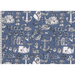 ÚPLET -  MOŘE- DENIM BLUE EVROPSKÉ LÁTKY - 1