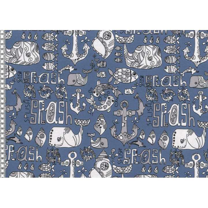 ÚPLET -  MOŘE- DENIM BLUE EVROPSKÉ LÁTKY - 1