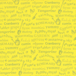 Látka L's Modern Garden - SUNFLOWER GARDEN TEXT Lecien Japan - 1