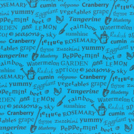 Látka L's Modern Garden - PEACOCK GARDEN TEXT Lecien Japan - 1