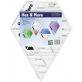 Pravítko na patchwork  Hex N More Ruler Jaybird Quilts - 1