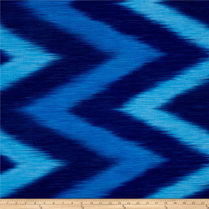 OMBRE LÁTKA - BLUE IKAT Timeless Treasures - 3