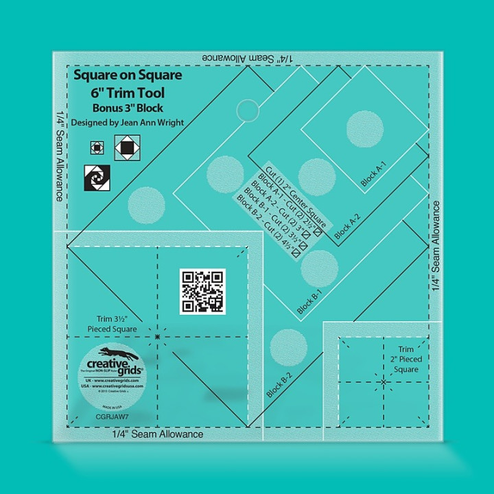 Creative Grids Square on Square Trim Tool - 6 inch CREATIVE GRIDS - 1