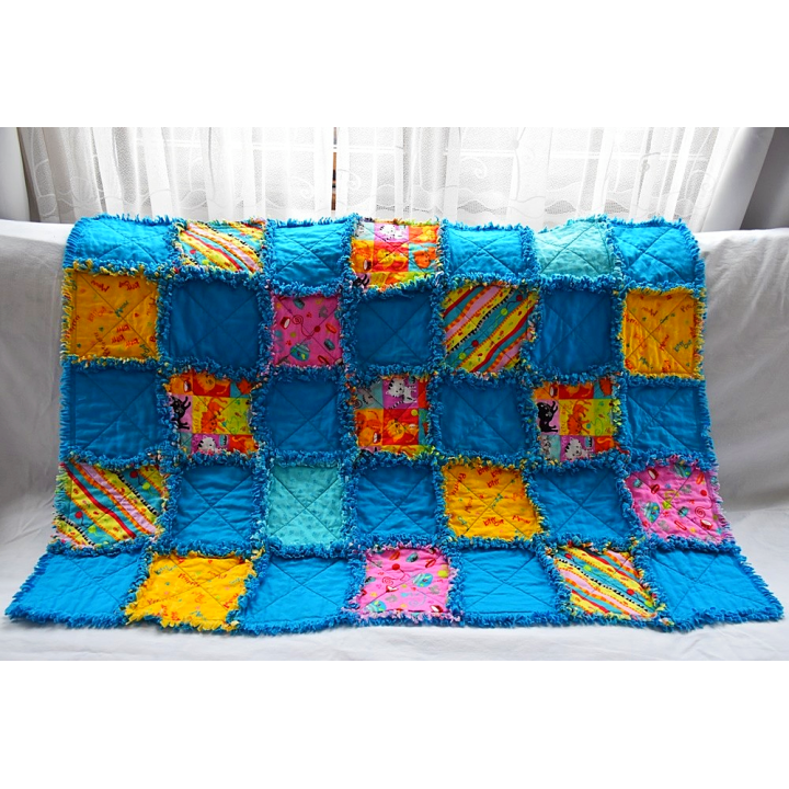 PRODÁNO- DĚTSKÁ PATCHWORK RAG DEKA-KOČIČÍ II  - 2