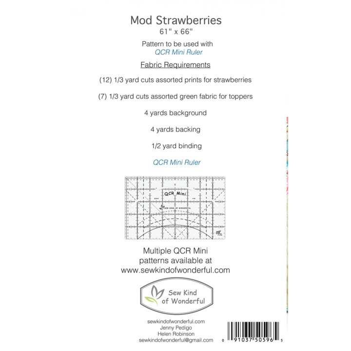 MOD STRAWBERRIES Sew Kind of Wonderful - 2