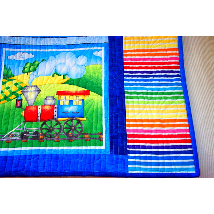 Dětská patchwork deka - MAŠINKY  - 4