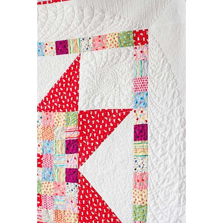 PRODÁNO - PATCHWORK DEKA DĚTSKÁ - BIG STAR  - 4