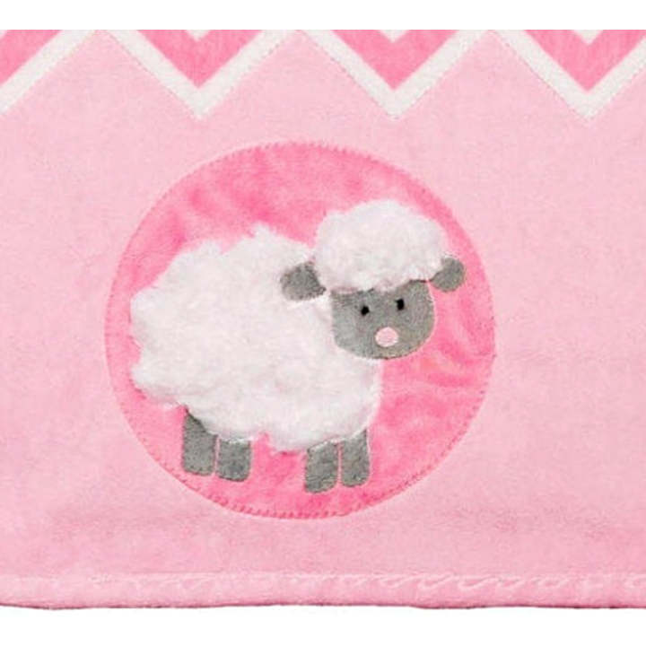 SADA NA UŠITÍ Cuddle Kit Ziggy Pink Lamb 29x35in SHANNON FABRICS - 3