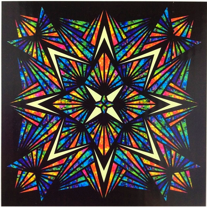 Quilt Kit Crystal Prism 90in x 90in HOFFMAN FABRICS - 2