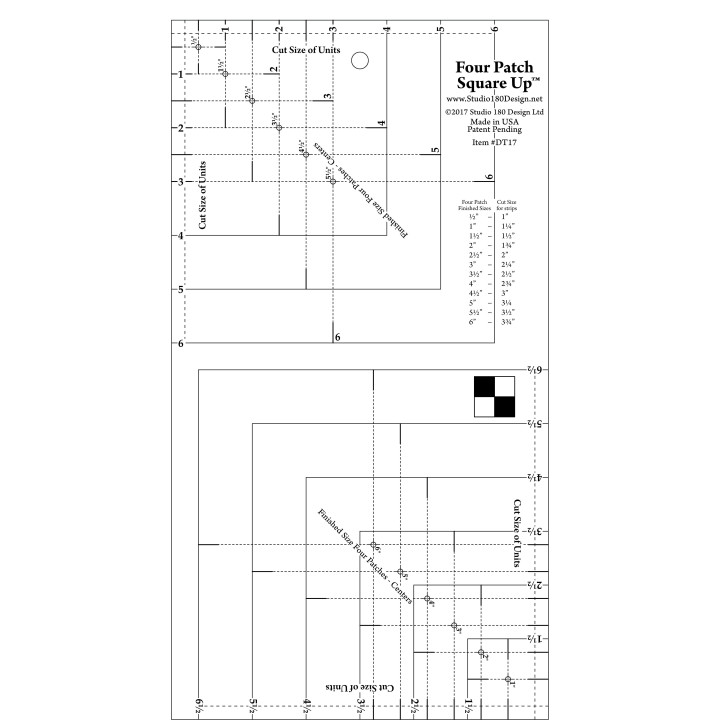 FOUR PATCH TRIMMER -  Deb Tucker© STUDIO 180 DESIGN - 3