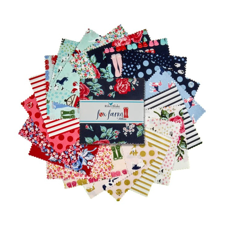 FOX FARM - LAYER CAKE-42 ks RILEY BLAKE FABRICS - 2