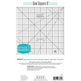 SEW SQUARE 8 RULER Sew Kind of Wonderful  v PRAVÍTKA NA PATCHWORK