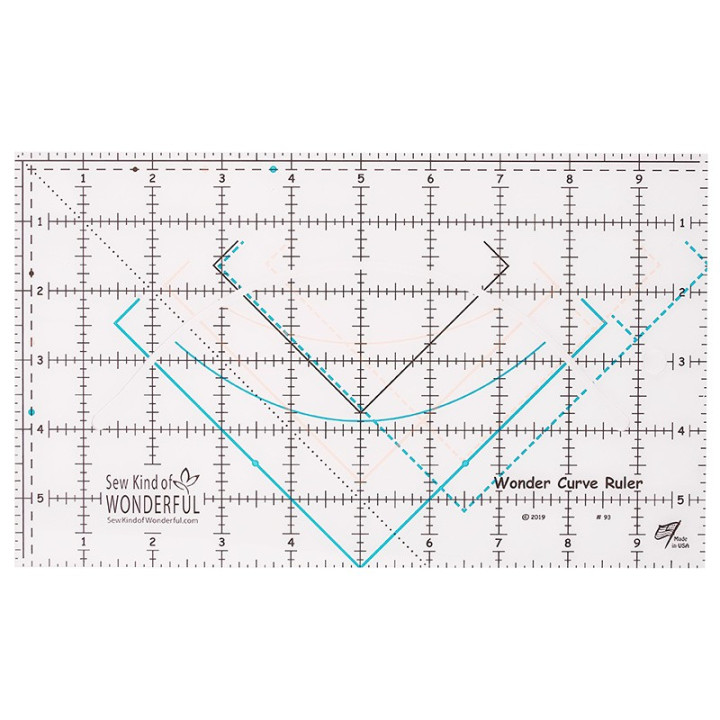 WONDER CURVE RULER Sew Kind of Wonderful  v PRAVÍTKA NA PATCHWORK