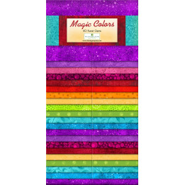 MAGIC COLORS - JELLY ROLL 40 ks Wilmington prints  v JELLY ROLLS