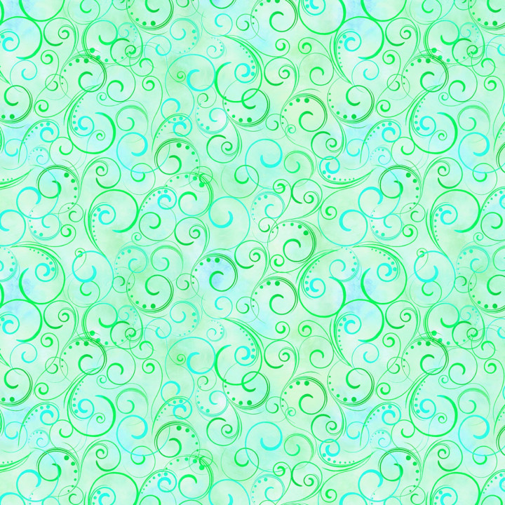 MINT SWIRLING SPLENDOR - šíře 275 cm