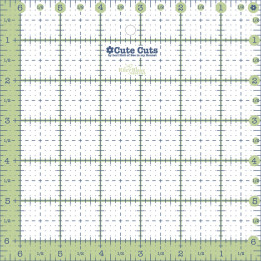 Lori Holt Cute Cuts 6 1/2" Square Ruler