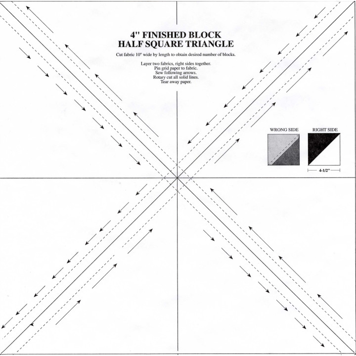 Triangles on a Roll 4 in Half Square TRIANGLES ON A ROLL - 2